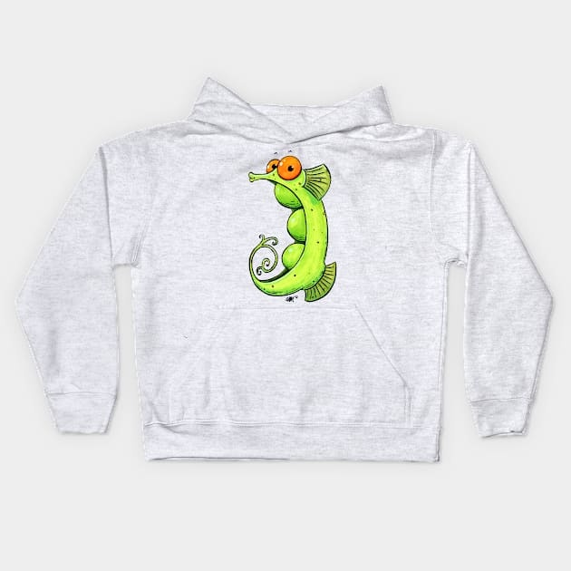 Peahorse Kids Hoodie by thefuzzyslug